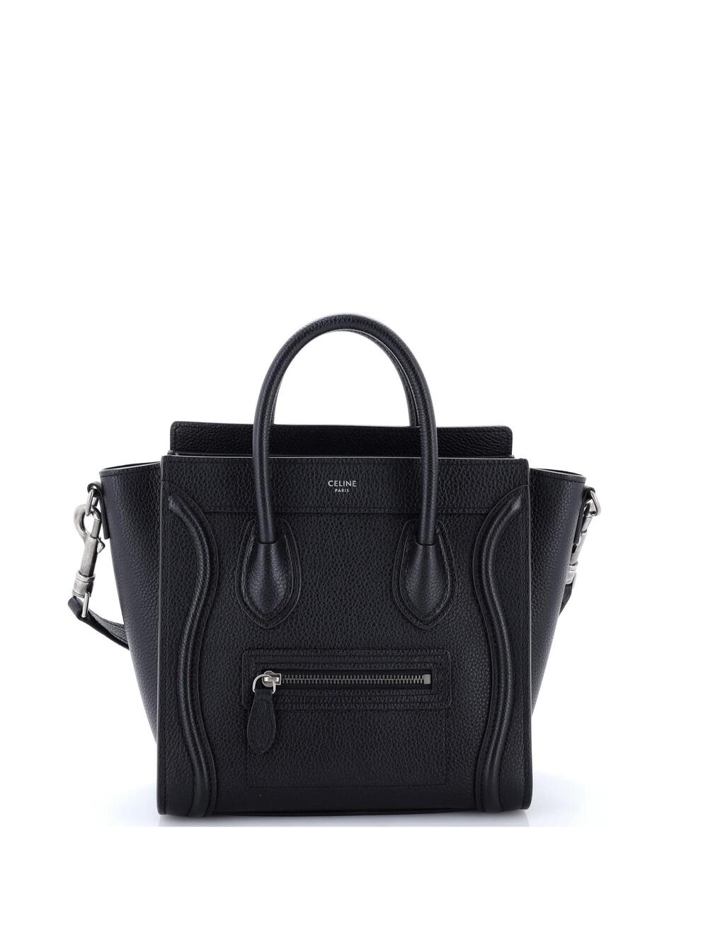 Celine Luggage Bag Grainy Leather Nano #281076C19B
